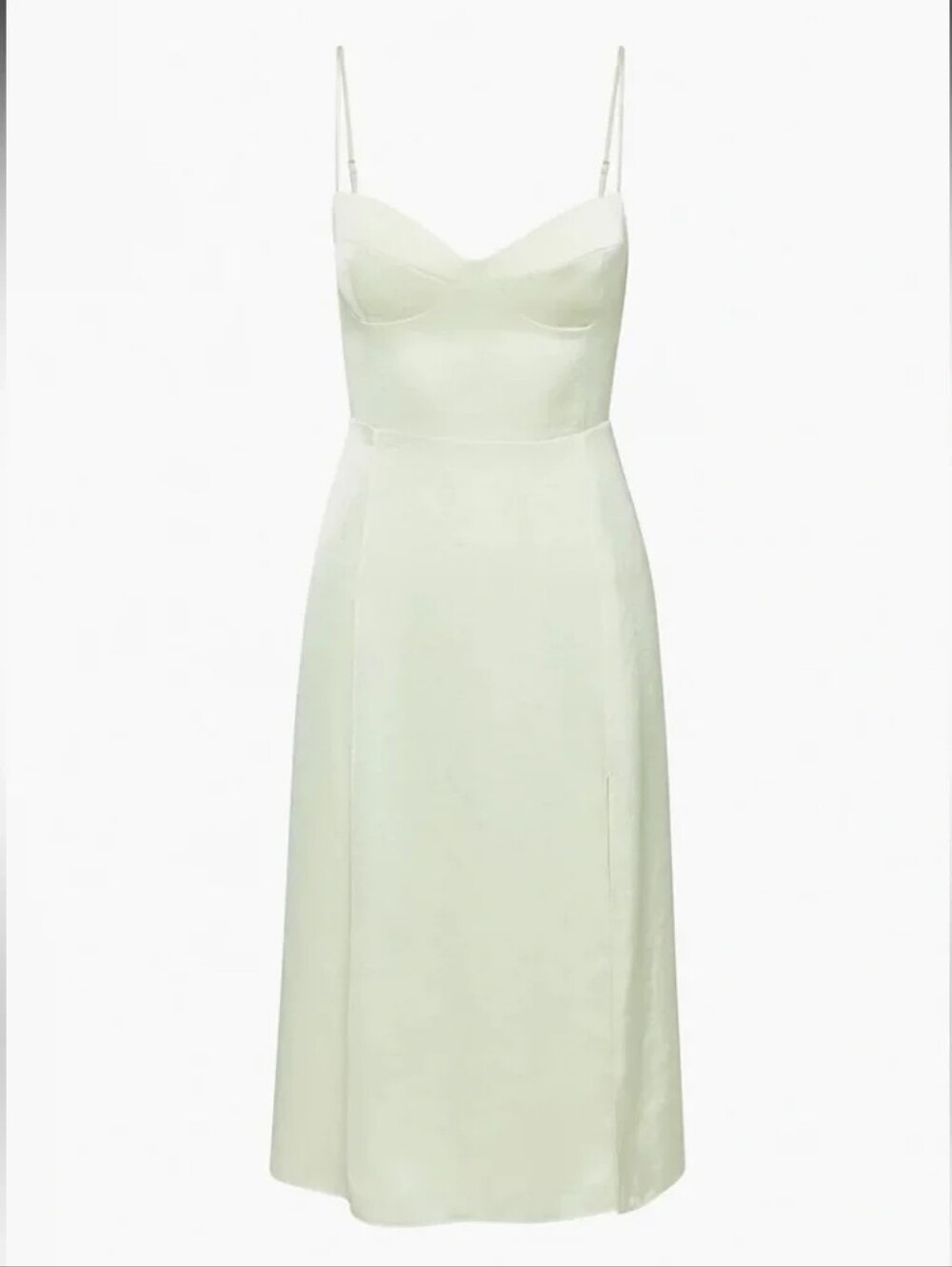 $128 WILFRED ARITZIA Rainwash Green Glaze Midi Dress - Picture 4 of 12